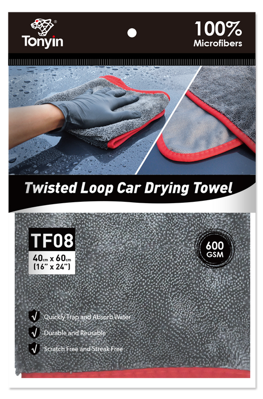 TWISTED LOOP CAR DRYING TOWEL (40x60cm 600gsm)